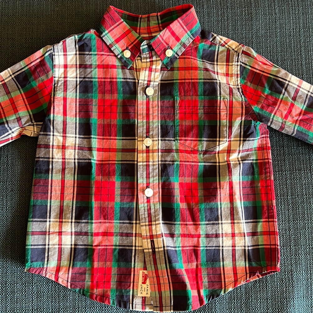 Janie and Jack boys shirt size 6-12 months.